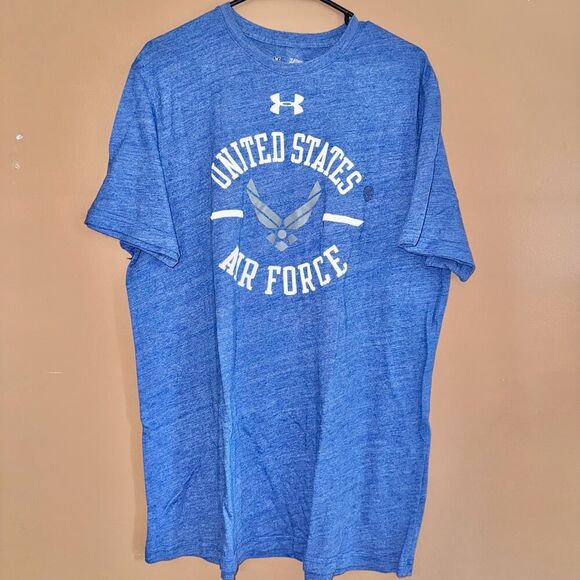 Under Armour Men's Loose Fit United Stated Air Force T-Shirt Tee Blue White - XL - Picture 1 of 8